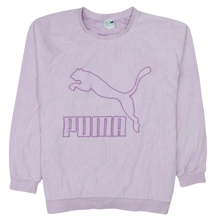 Puma Womens Lilac Crew Neck Pullover Sweatshirt Size 12