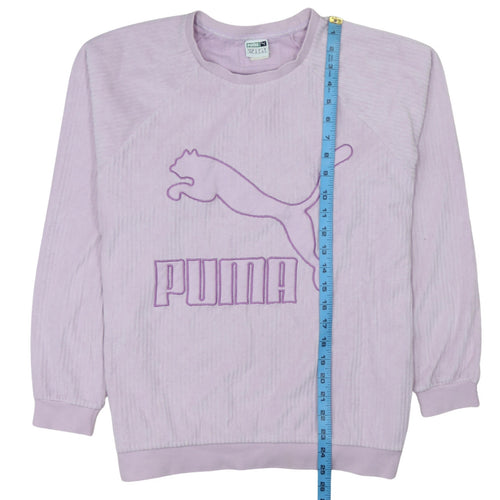 Puma Womens Lilac Crew Neck Pullover Sweatshirt Size 12