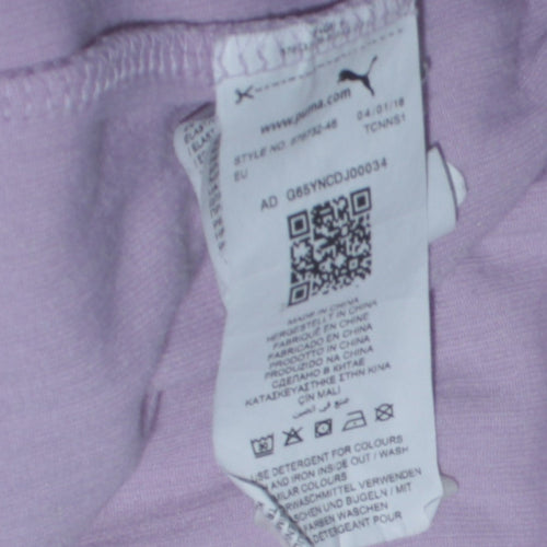 Puma Womens Lilac Crew Neck Pullover Sweatshirt Size 12