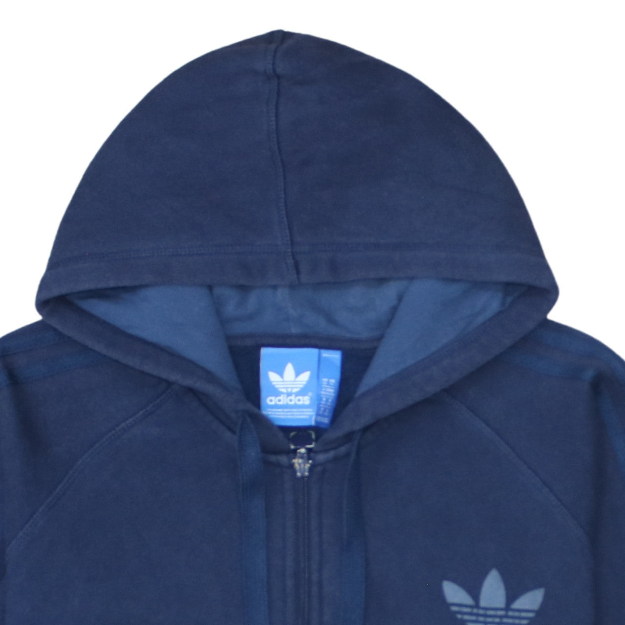 Adidas Men Blue Full Zip Hoodie XL Fleece Sportswear