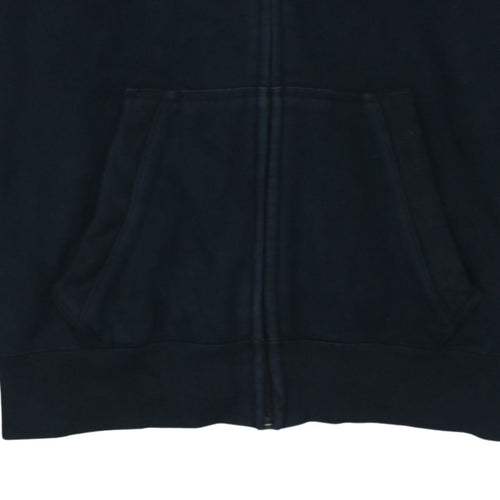 Puma Men’s Black Full Zip Hoodie L Logo Sports Fleece