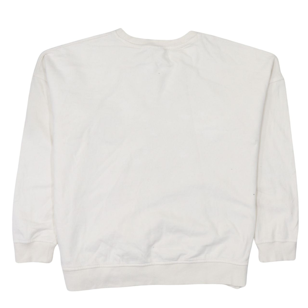 Disney Women White Sequin Mickey Sweatshirt Size 14 Pullover