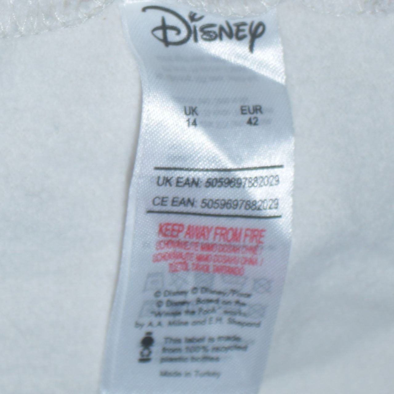 Disney Women White Sequin Mickey Sweatshirt Size 14 Pullover