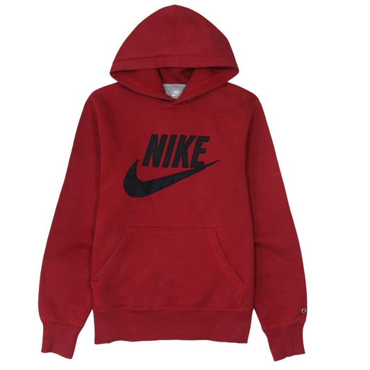 Nike Men's Red Pullover Hoodie Large Fleece Sportswear