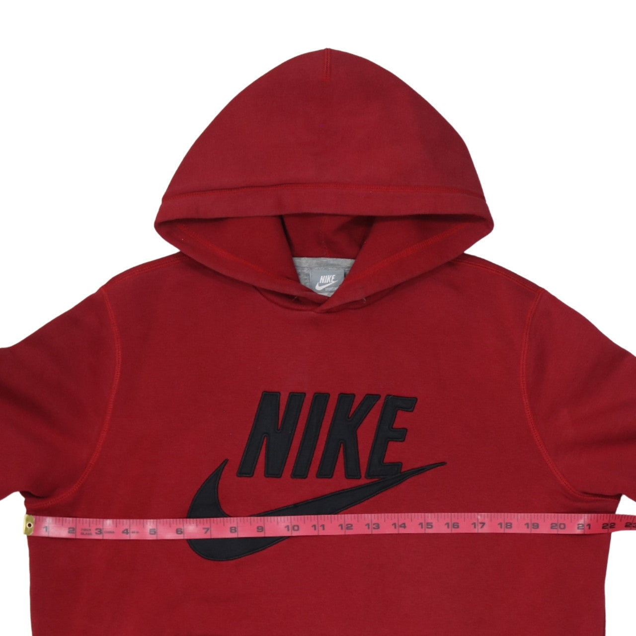 Nike Men's Red Pullover Hoodie Large Fleece Sportswear