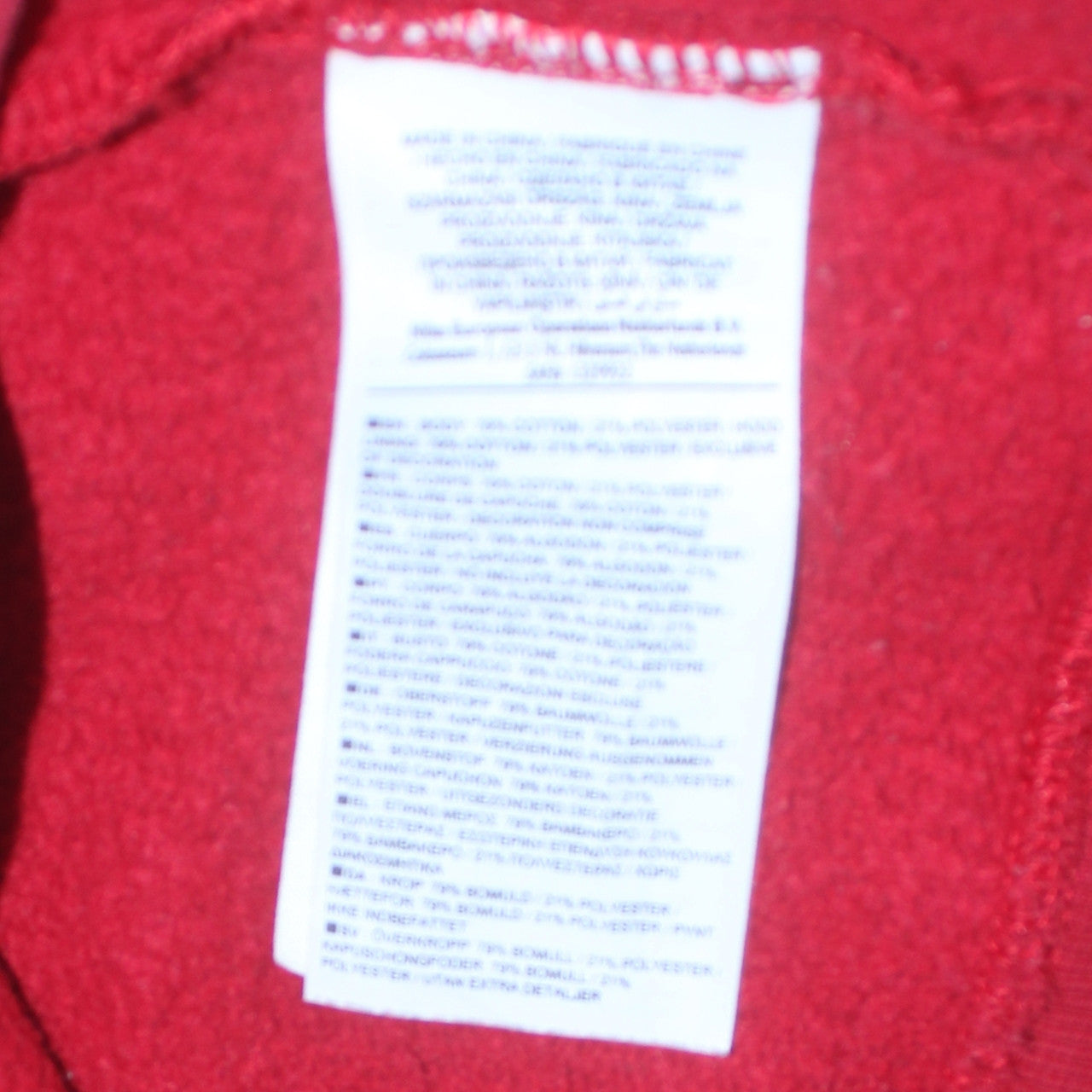 Nike Men's Red Pullover Hoodie Large Fleece Sportswear