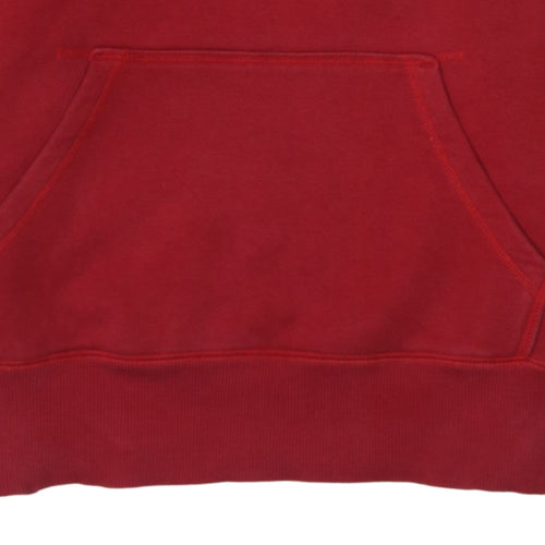 Nike Men's Red Pullover Hoodie Large Fleece Sportswear