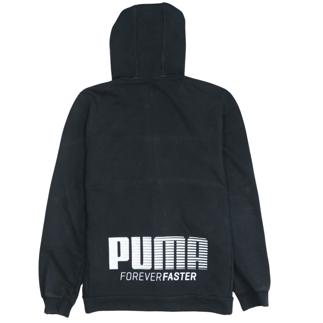 Puma Boys Black Full Zip Hoodie 13-14 Years Fleece Sportswear