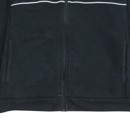 Puma Boys Black Full Zip Hoodie 13-14 Years Fleece Sportswear