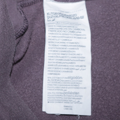 Under Armour Womens Grey Hoodie Size XL Loose Fit Logo Pullover