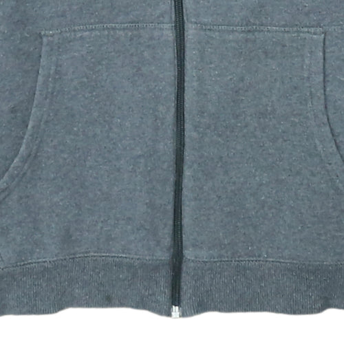 Nike Boys Grey Full Zip Hoodie XL 13-15 Years Sports Fleece Sweatshirt