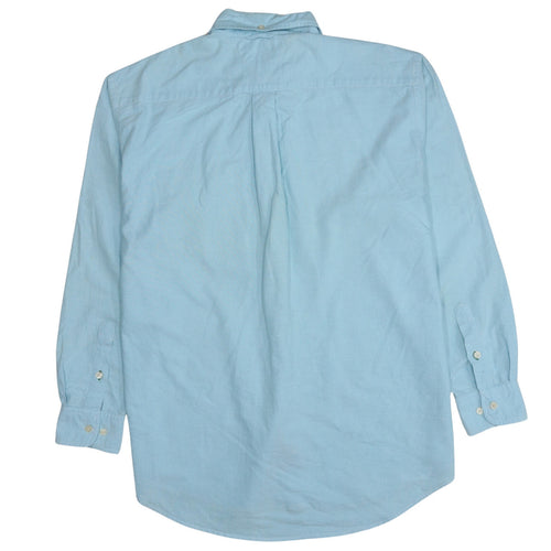Tommy Hilfiger Men's Blue Button-Down Cotton Casual Shirt M