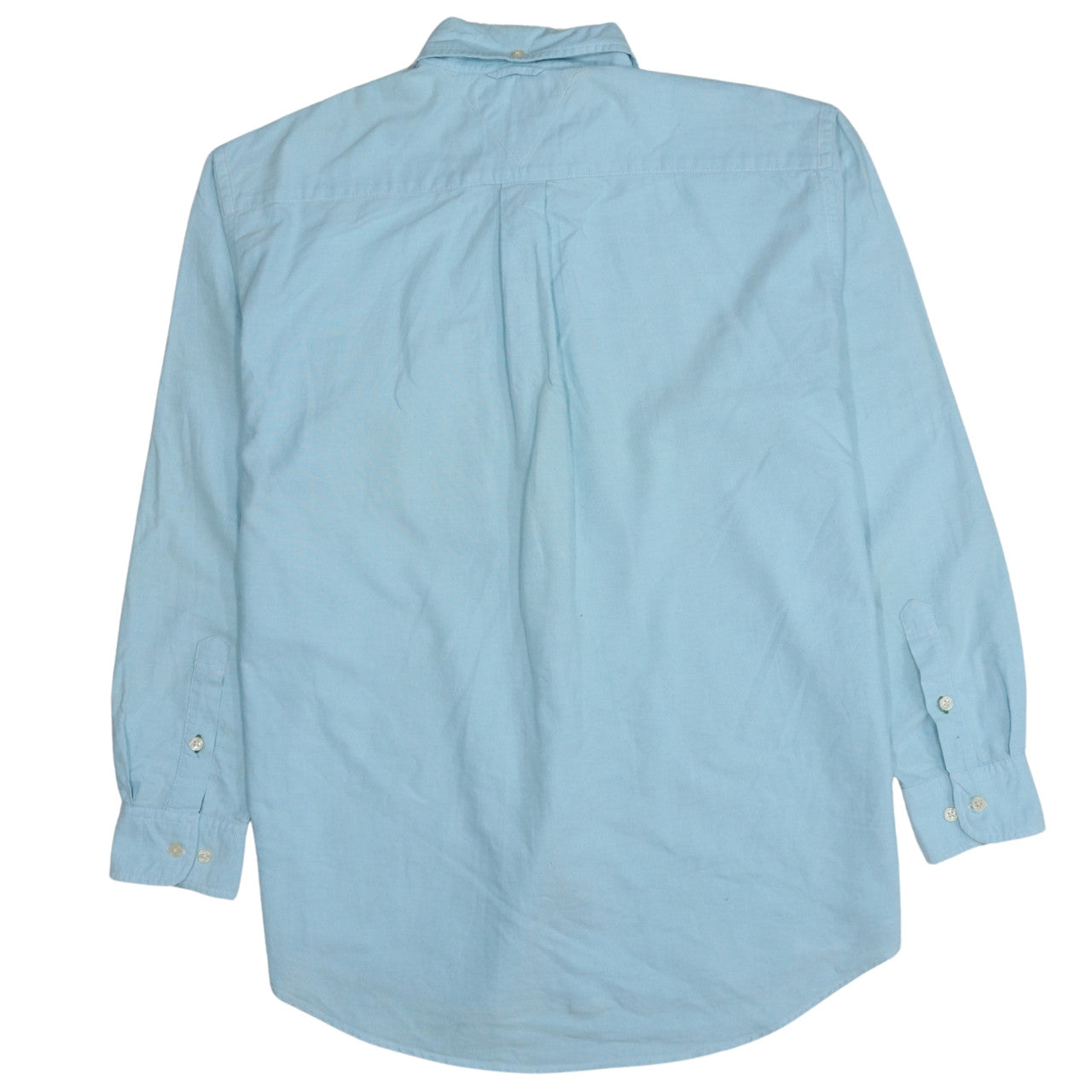 Tommy Hilfiger Men's Blue Button-Down Cotton Casual Shirt M