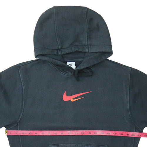 Nike Men’s Black XS Pullover Hoodie with Red Logo - Sports Fleece