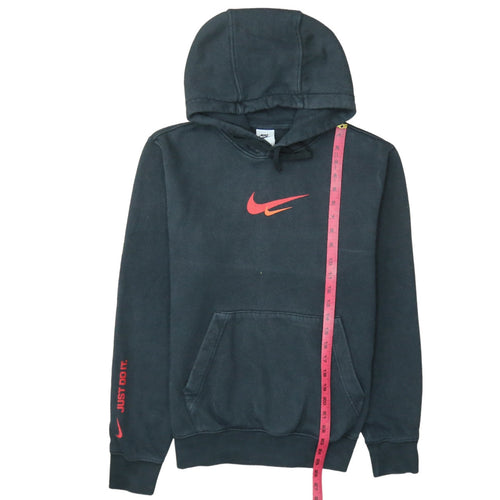 Nike Men’s Black XS Pullover Hoodie with Red Logo - Sports Fleece
