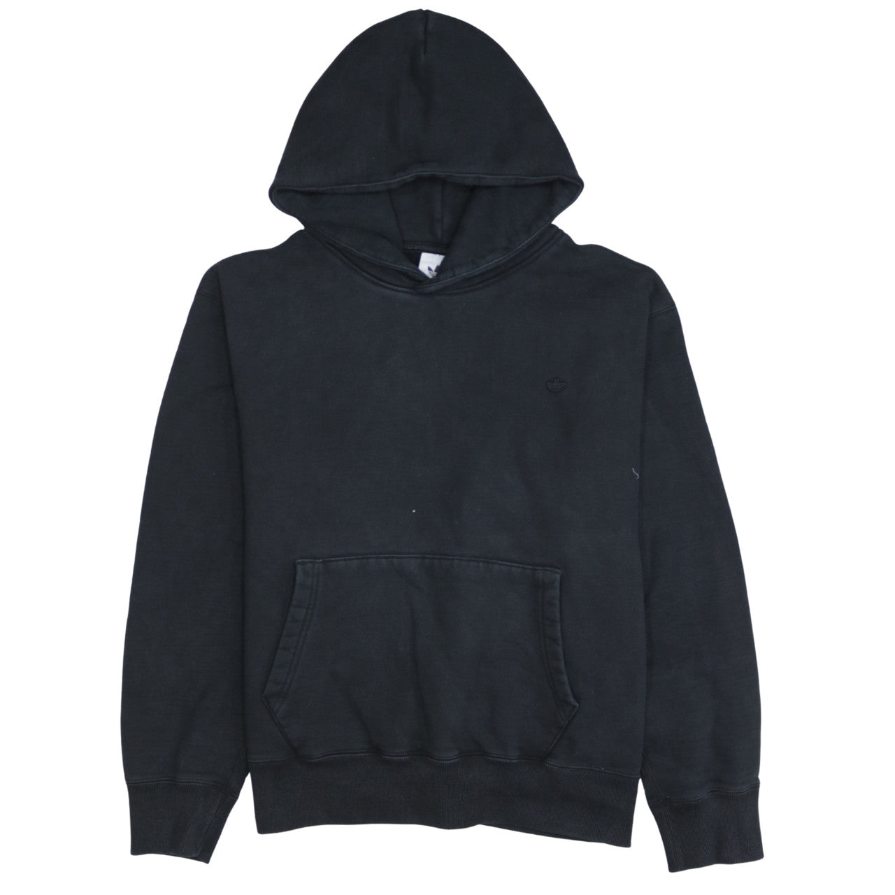 adidas Men Black Pullover Hoodie Medium Fleece Sportswear