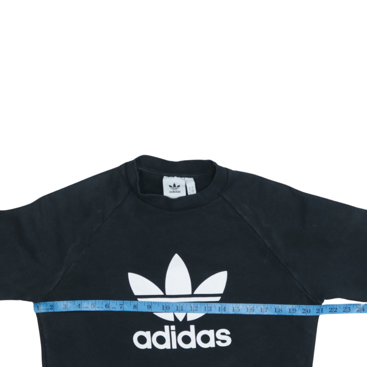 Adidas Men's Black Crew Neck Logo Sweatshirt Size S