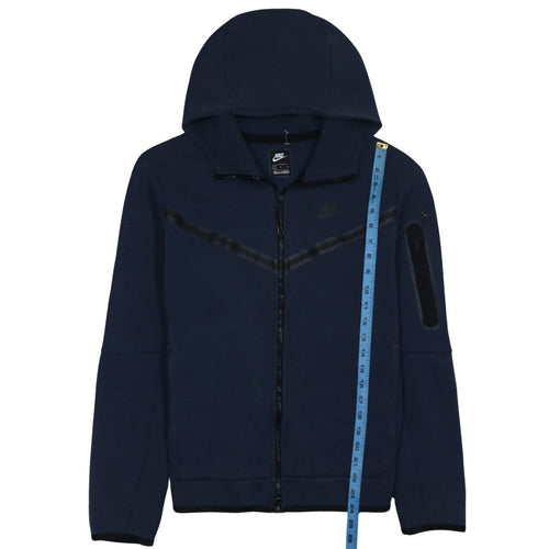 Nike Men's Blue Full Zip Hoodie Size S Lightweight Sportswear