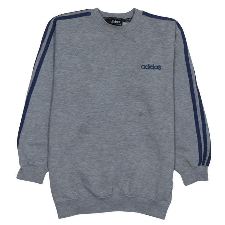 Adidas Teens Grey 164 Crew Neck Pullover Sweatshirt