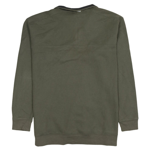 Columbia Mens Green 2XL 1/4 Zip Fleece Sweatshirt Outdoor Hiking