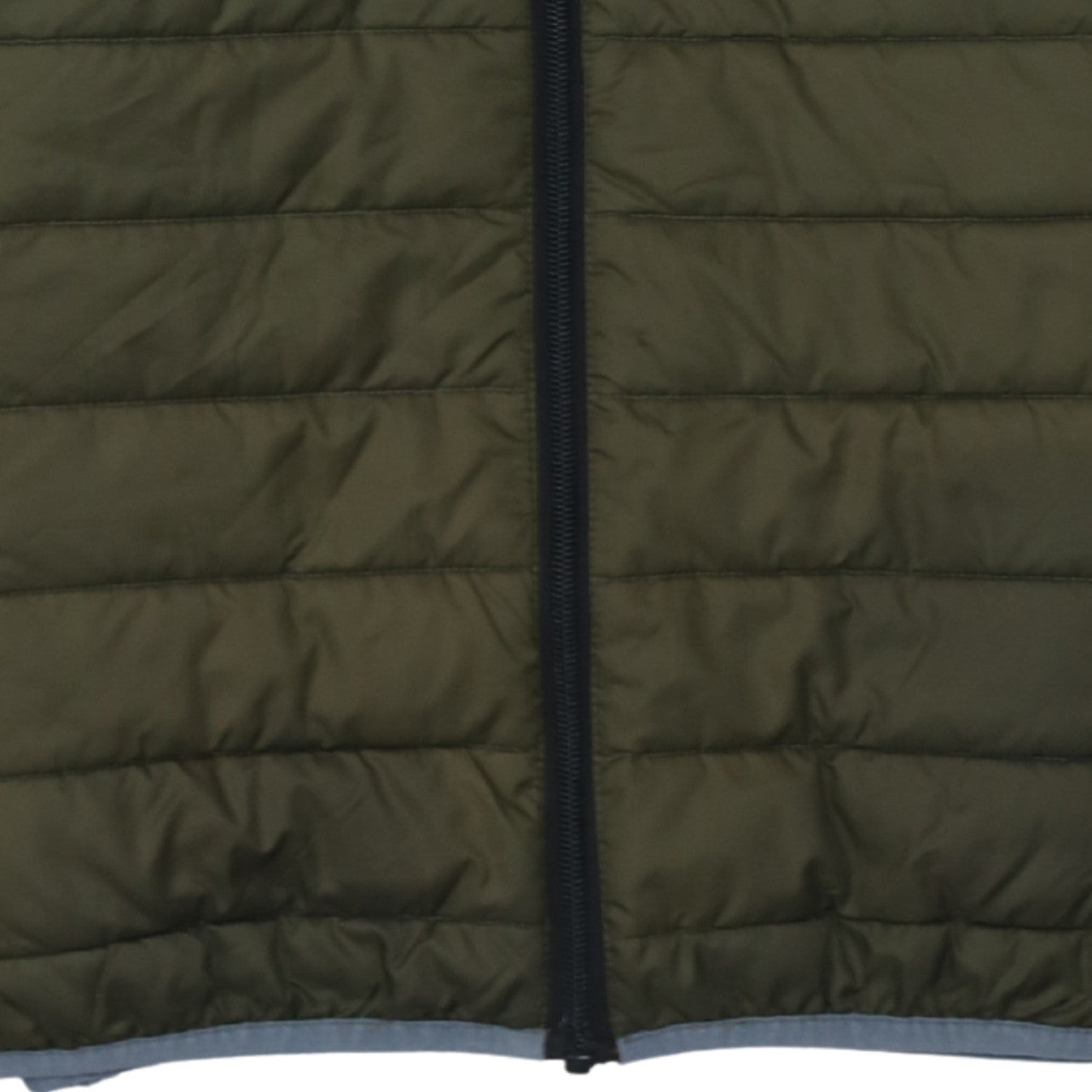 Ellesse Mens Green Puffer Jacket L Hooded Quilted Full Zip Casual