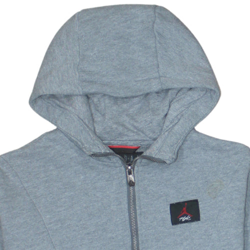 Jordan Men's Grey Full Zip Hoodie Size M Sportswear Fleece