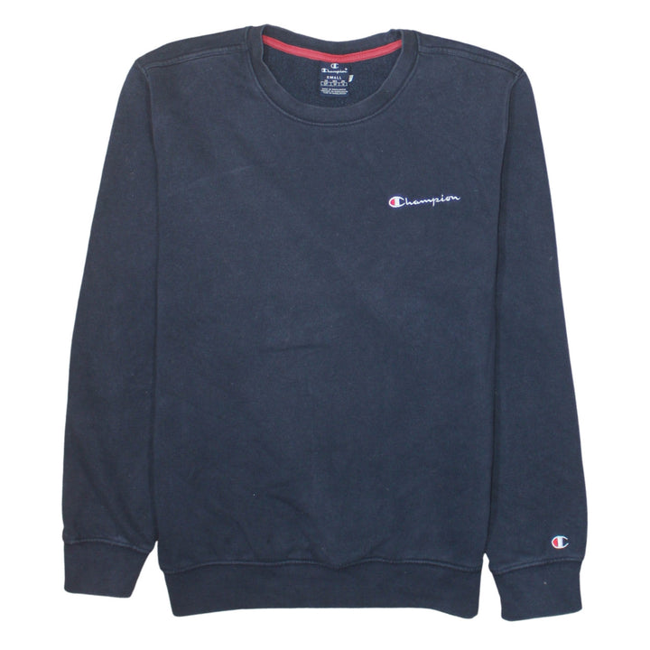 Champion Men's Black Small Crew Neck Pullover Sweatshirt