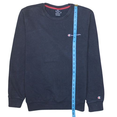 Champion Men's Black Small Crew Neck Pullover Sweatshirt