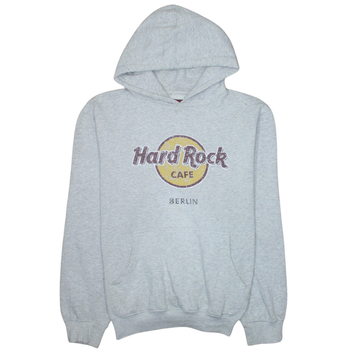 Hard Rock Cafe Berlin Grey Men's Pullover Hoodie Size L