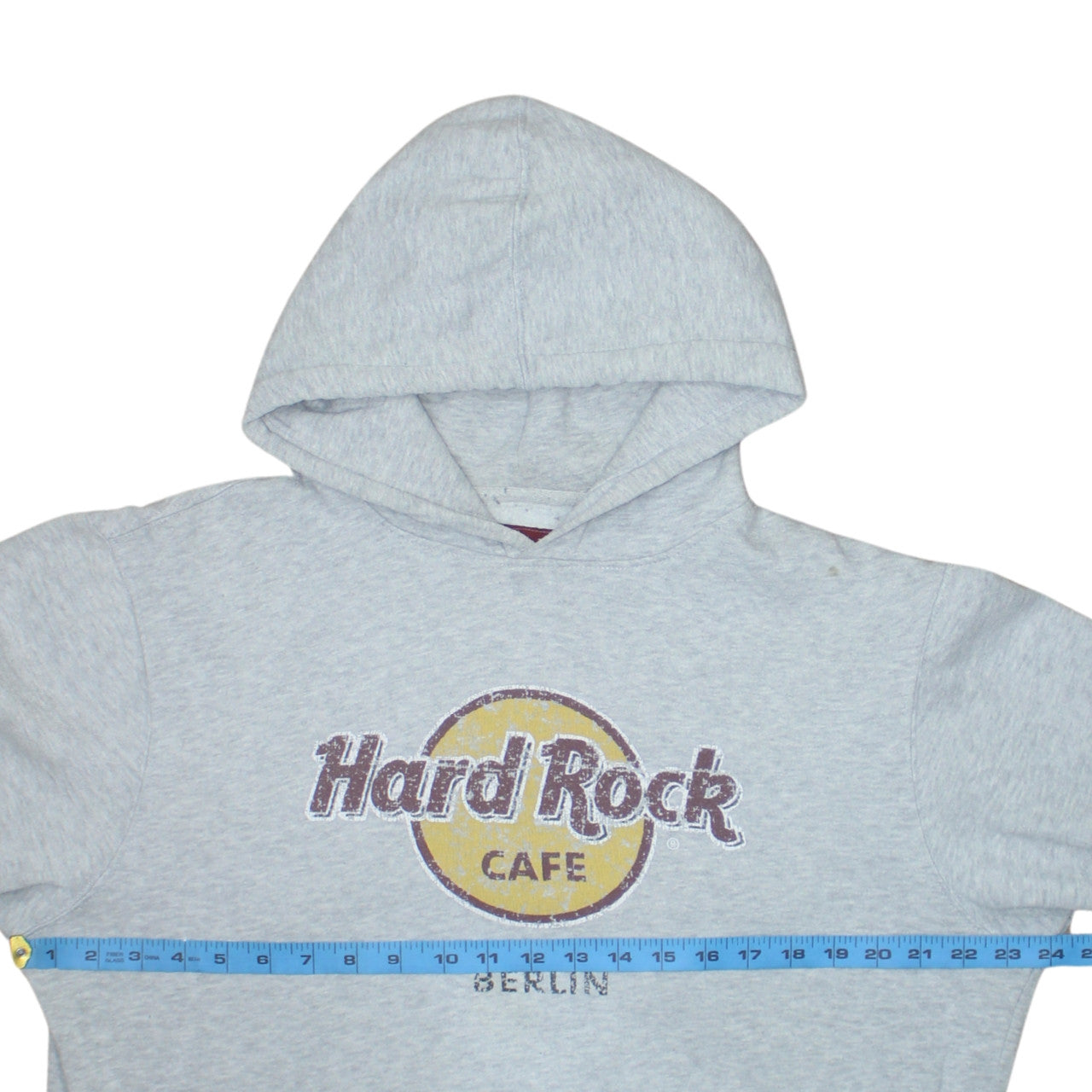 Hard Rock Cafe Berlin Grey Men's Pullover Hoodie Size L
