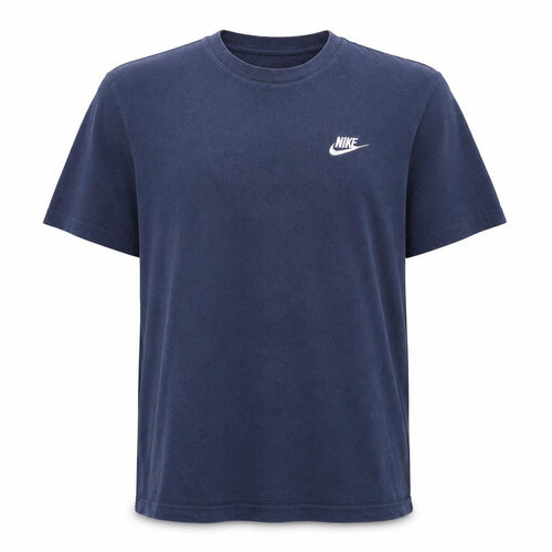 Nike Men's Blue Crew Neck Short Sleeve Cotton T-Shirt M