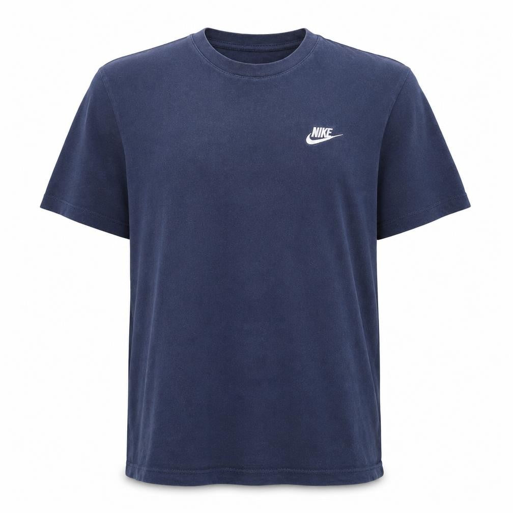 Nike Men's Blue Crew Neck Short Sleeve Cotton T-Shirt M