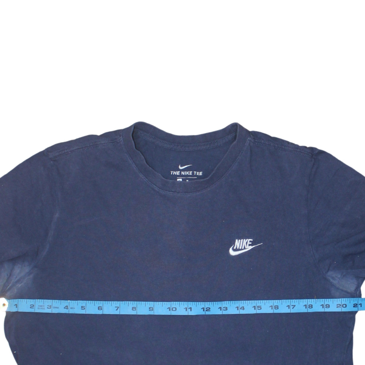 Nike Men's Blue Crew Neck Short Sleeve Cotton T-Shirt M