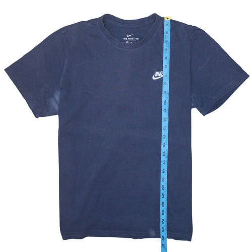 Nike Men's Blue Crew Neck Short Sleeve Cotton T-Shirt M