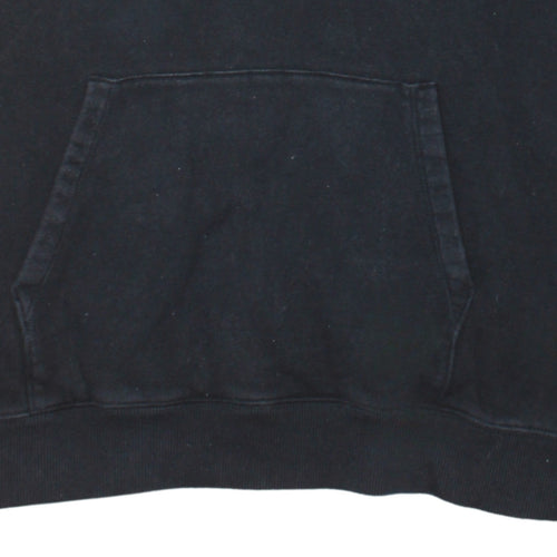 Champion Men's Black Medium Pullover Hoodie with Embroidered Logo