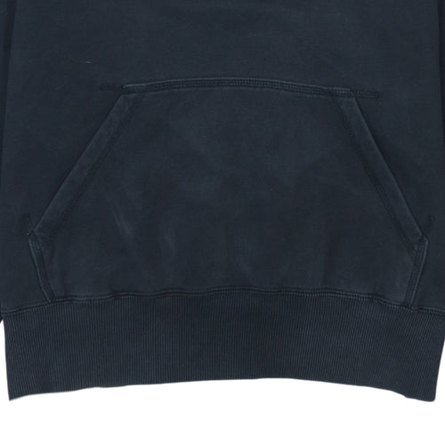 Nike Men's Black Pullover Hoodie M Logo Fleece Sweatshirt