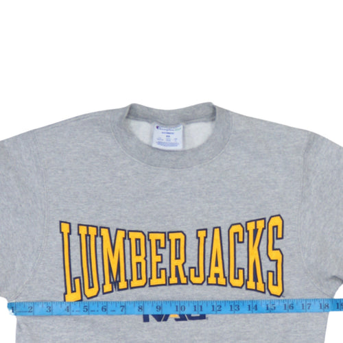 Champion Men's Grey Lumberjacks NAU Pullover Sweatshirt XS