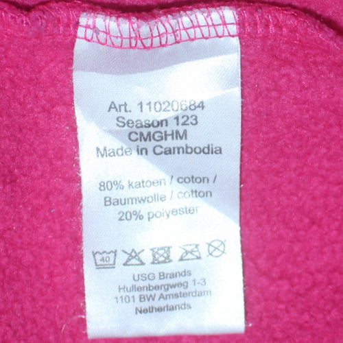 Champion Women Pink Full Zip Hoodie Cotton Blend Size L