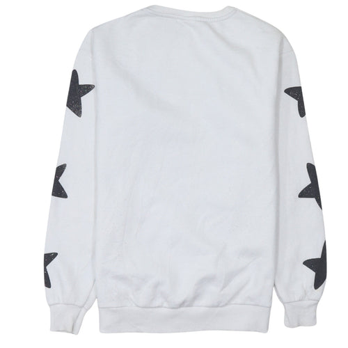Disney Girls White Mickey Mouse Pullover Sweatshirt 12-13 Years