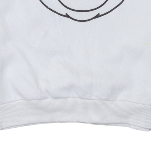 Disney Girls White Mickey Mouse Pullover Sweatshirt 12-13 Years