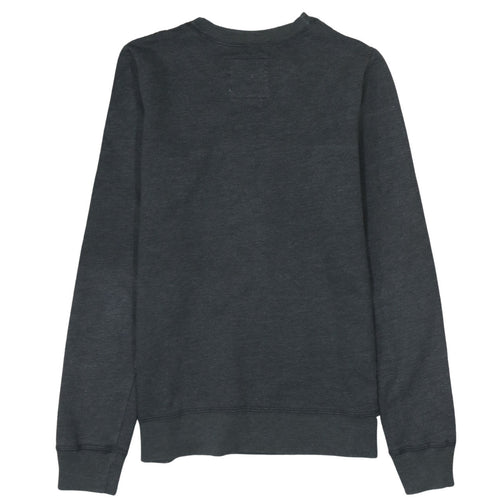 Hollister Men Grey XS Pullover Fleece Sweatshirt with Logo