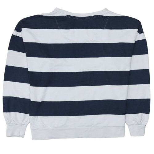 U.S. Polo Assn. Women’s Navy White Striped Pullover Sweatshirt XS
