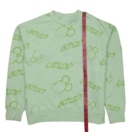 Primark Disney Mickey & Friends Green Sweatshirt XS Women's Casual