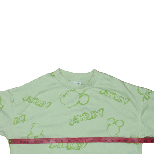 Primark Disney Mickey & Friends Green Sweatshirt XS Women's Casual