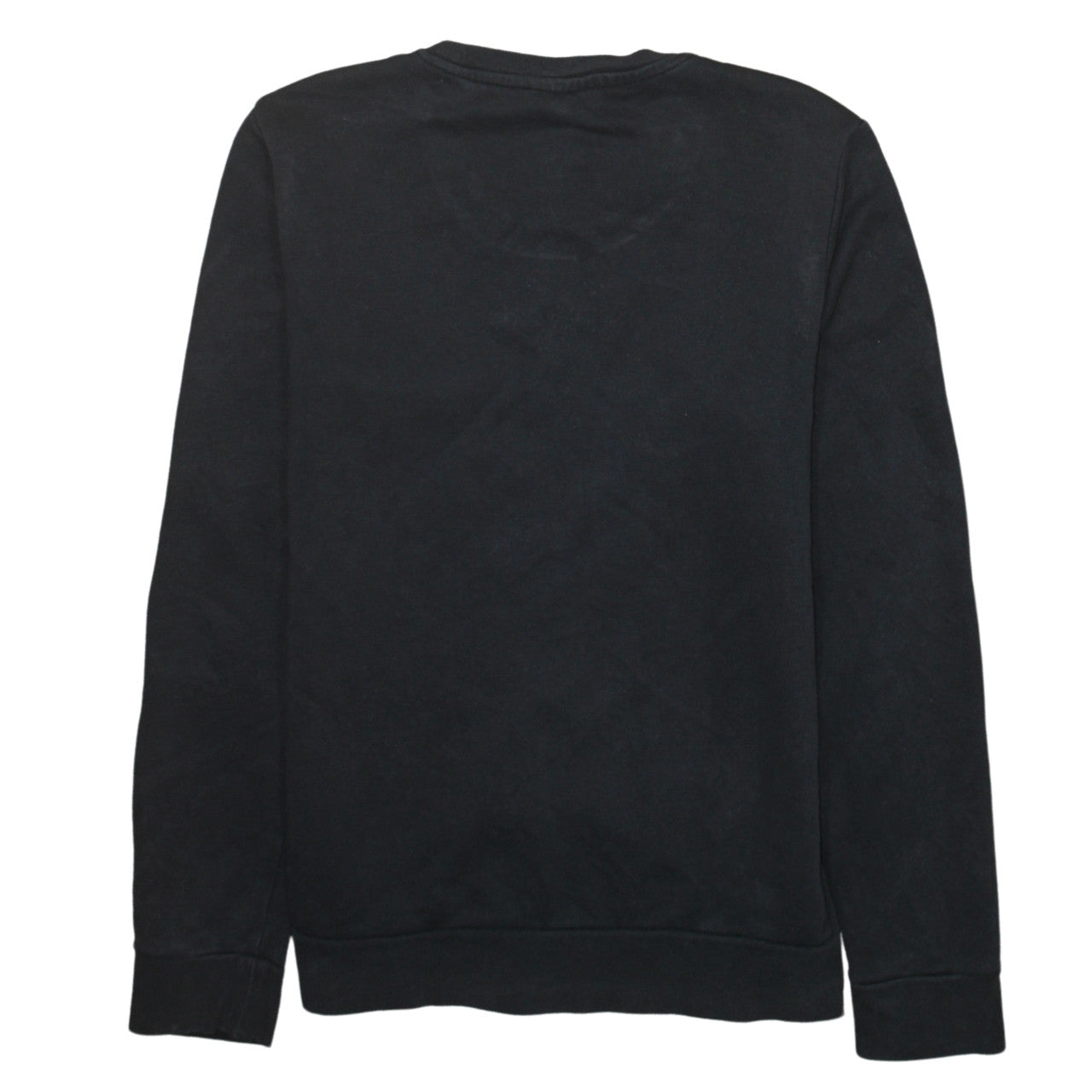 Adidas Womens Black Small Logo Crew Neck Sweatshirt UK 8-10