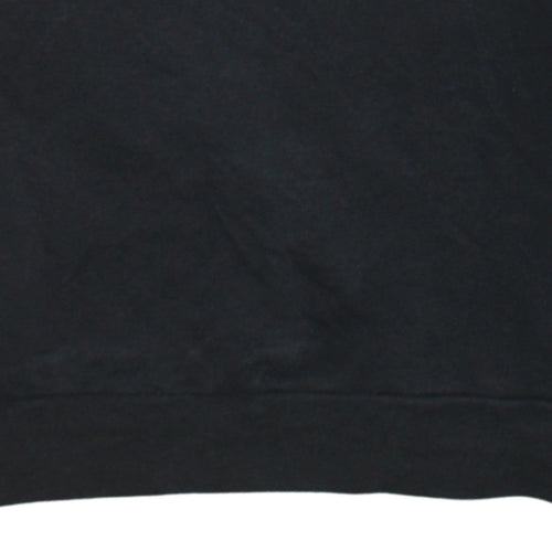 Adidas Womens Black Small Logo Crew Neck Sweatshirt UK 8-10
