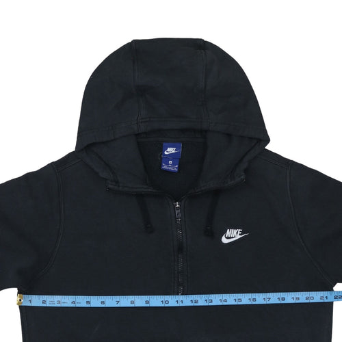 Nike Men's Black Medium 1/2 Zip Hoodie Fleece Sweatshirt