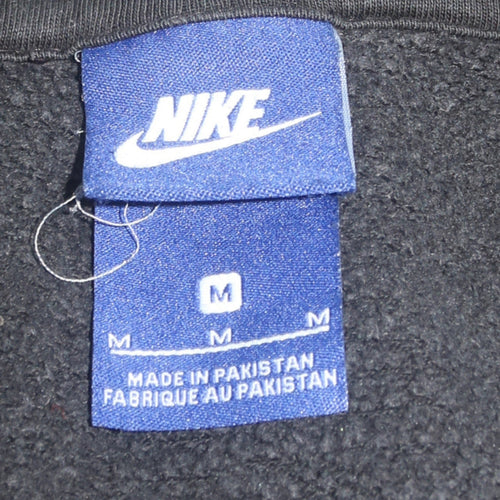 Nike Men's Black Medium 1/2 Zip Hoodie Fleece Sweatshirt