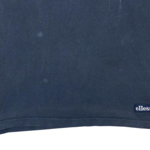 Ellesse Men's Blue XS Logo Graphic Cotton Crew Neck T-Shirt