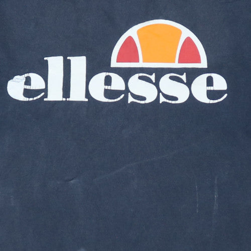 Ellesse Men's Blue XS Logo Graphic Cotton Crew Neck T-Shirt